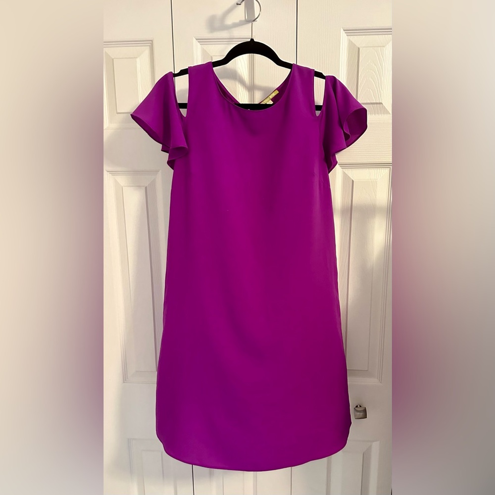 Gianni Bini Magenta Cold Shoulder Dress